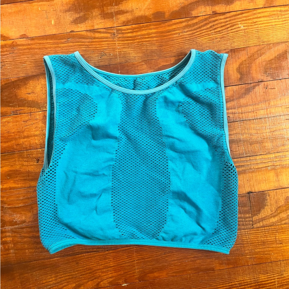 Urban Outfitters Vibrant Blue Mesh Top